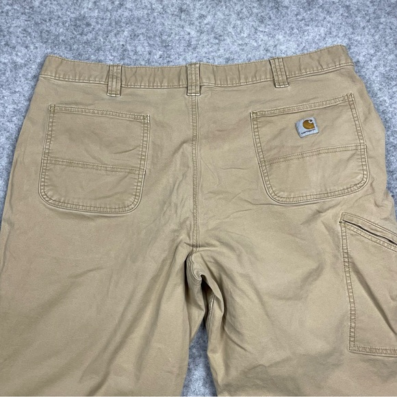 Carhartt BN2291-M Mens 42x30 Tan Khaki Rugged Flex Relaxed‎ Fit Canvas Work Pant - Picture 1 of 11